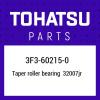 3F3-60215-0 Tohatsu Tapered roller bearing 3F3602150, New Genuine OEM Part